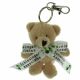 Printed Tiny Bow Keyring Bear 10cm