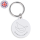 30mm Round Keyring