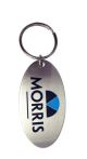 Oval Stamped Metal Keyring