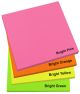 75mm x 75mm Bright Sticky Note Pad- Colour Options