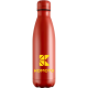 Coloured Mood® Powder Coated Bottle- Red with branding