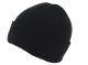 Embroidered Beanie Hat- Black