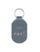 Fat Oblong Bonded Leather Keyfob