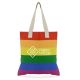 Pride Hegarty 10oz Rainbow Cotton Shopper