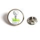 Printed Circular Metal Pin Badge