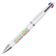 Quad Ballpen- White barrel with printing