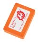 Rectangle Shaped Snap Eraser- Orange with printing