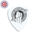 White Plastic Printed Plectrum