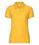 Womens Fruit of the Loom Polo Shirt- Sunshine