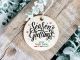 Personalised Shatterproof Glass Christmas Bauble- White