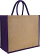 Yalding Eco Jute Bag- Natural/Purple